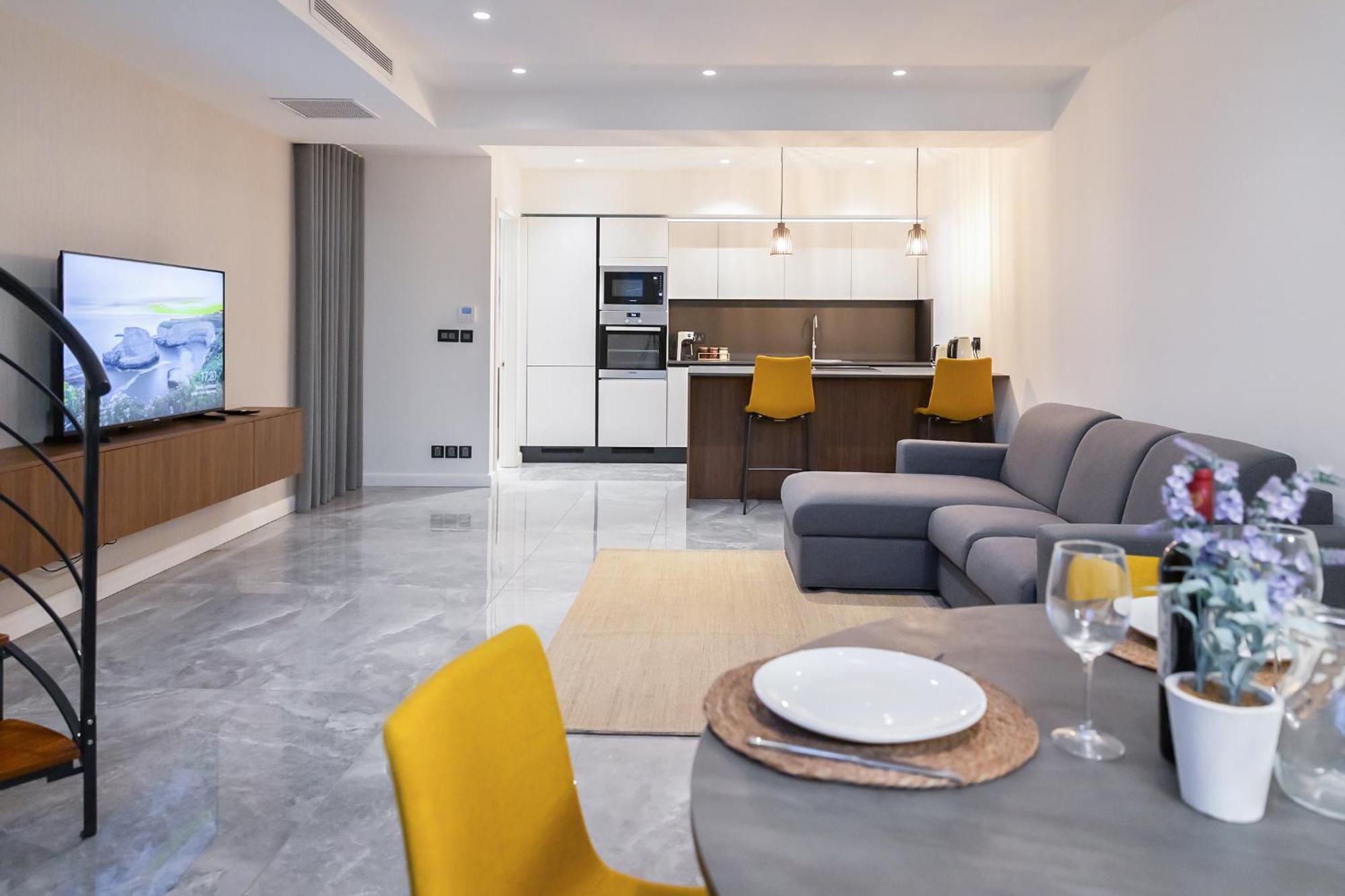 Florette Suite 1Br With Stunning Lounge Terrace By Arcobnb Il-Furjana Exteriér fotografie